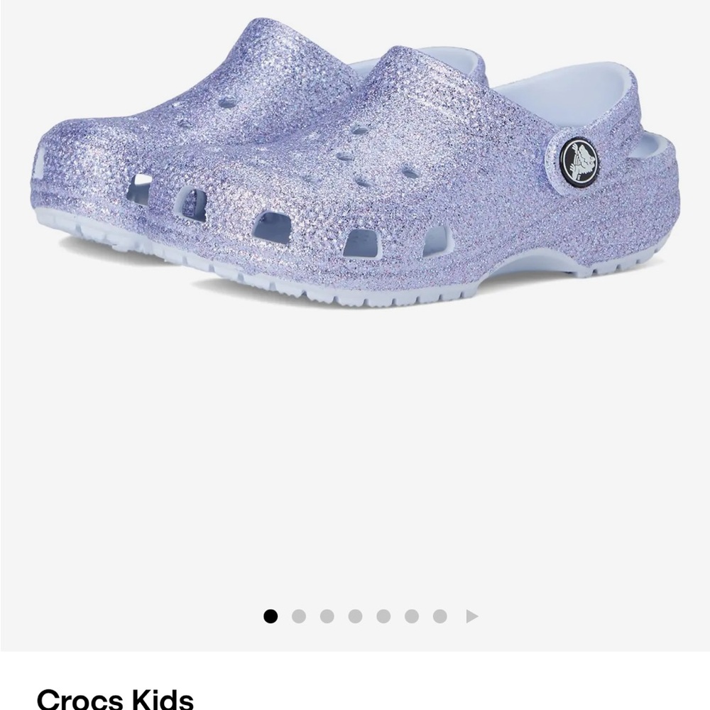 CROCS Kids Sparkly Water Shoes - Lavender